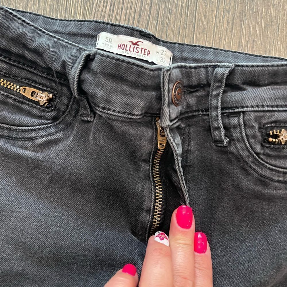 Hollister Black Skinny Jeans Size 5R - Picture 10 of 10